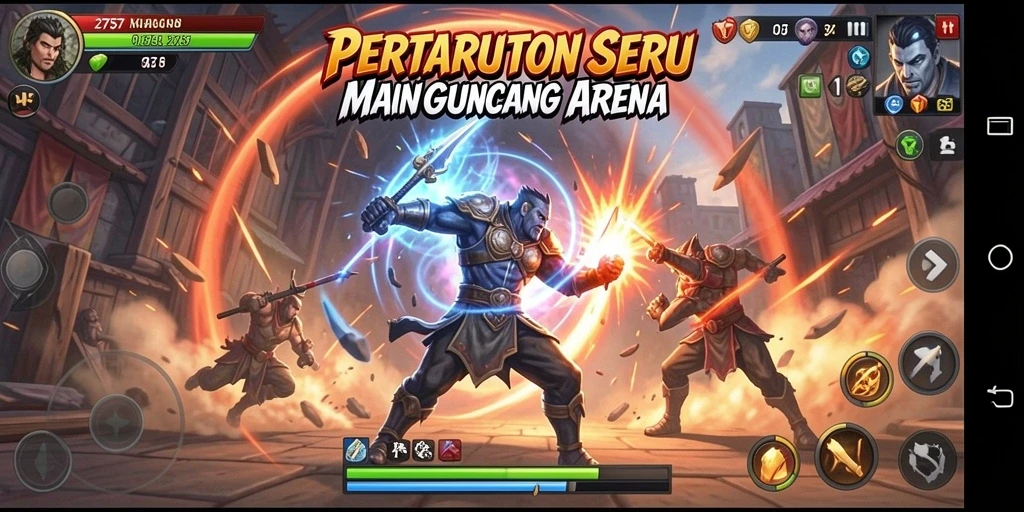 Tampilan arena pertarungan epik dalam gameplay 2757.