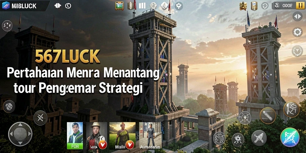 Tampilan gameplay menara pertahanan yang menakjubkan di 567LUCK.