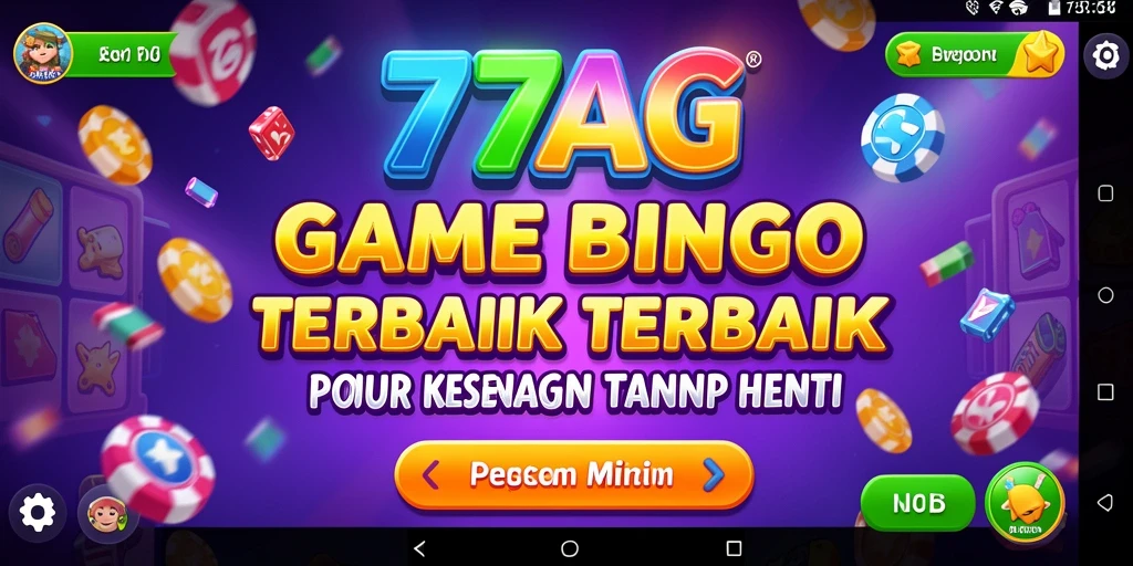 Tampilan gameplay 77AG dengan suasana Bingo yang mengasyikkan.