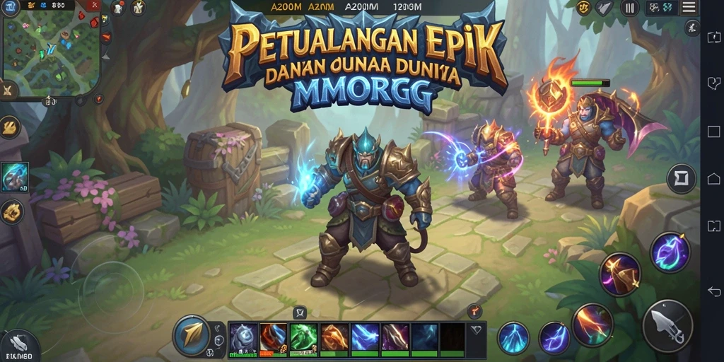 Gameplay A200M dengan aksi petualangan seru dan grafis menawan.