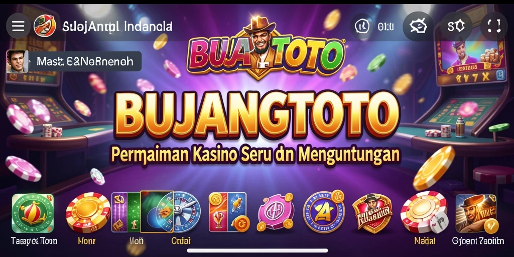 Tampilan menarik dari permainan kasino di BUJANGTOTO.