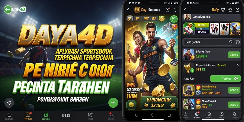 Screenshot utama DAYA4D menampilkan tampilan menarik dari aplikasi Sportsbook.
