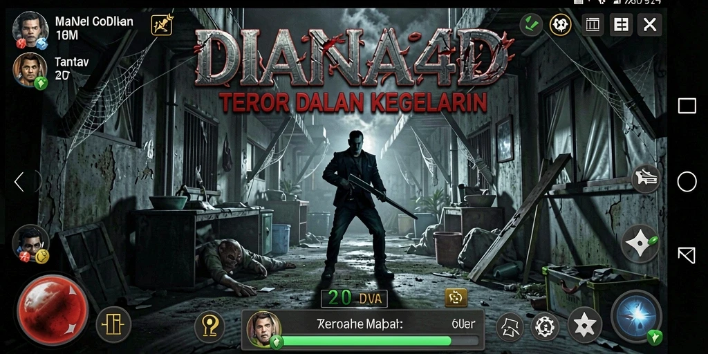 Tampilan gameplay yang menegangkan di dunia penuh hantu.