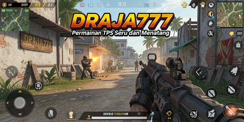 Tampilan menarik selama pertarungan di game TPS DRAJA777.