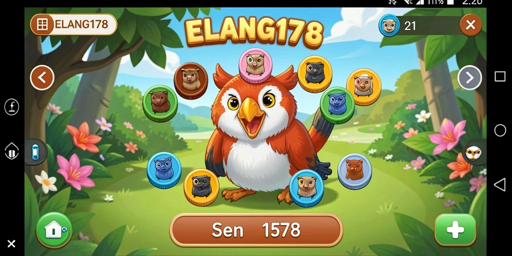 Screenshot ELANG178 menampilkan gameplay Bingo yang seru.