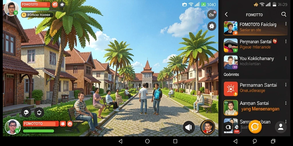 Beragam gameplay menarik dalam FOMOTOTO yang menyenangkan dan santai.