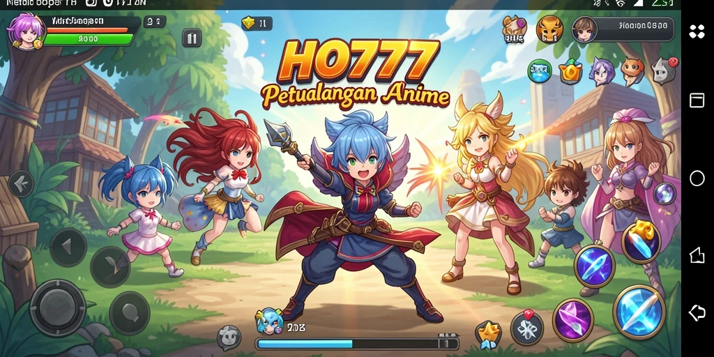 Gameplay seru HO777 dengan karakter anime yang ikonik.