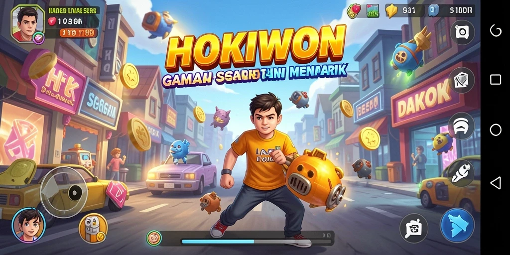 Screenshot gameplay HOKIWON menampilkan aksi seru dan tantangan menarik.