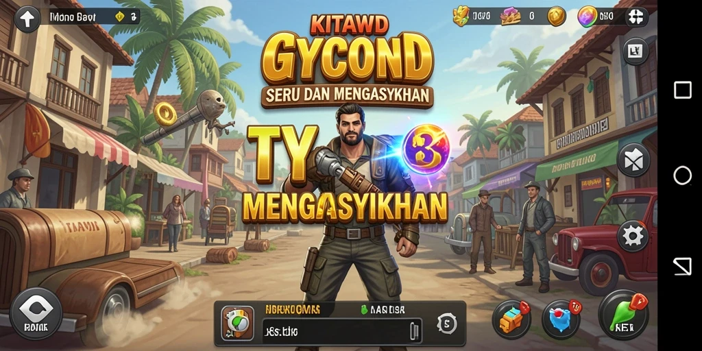 Tampilan gameplay KITAWD yang menarik dengan elemen Tycoon yang seru.