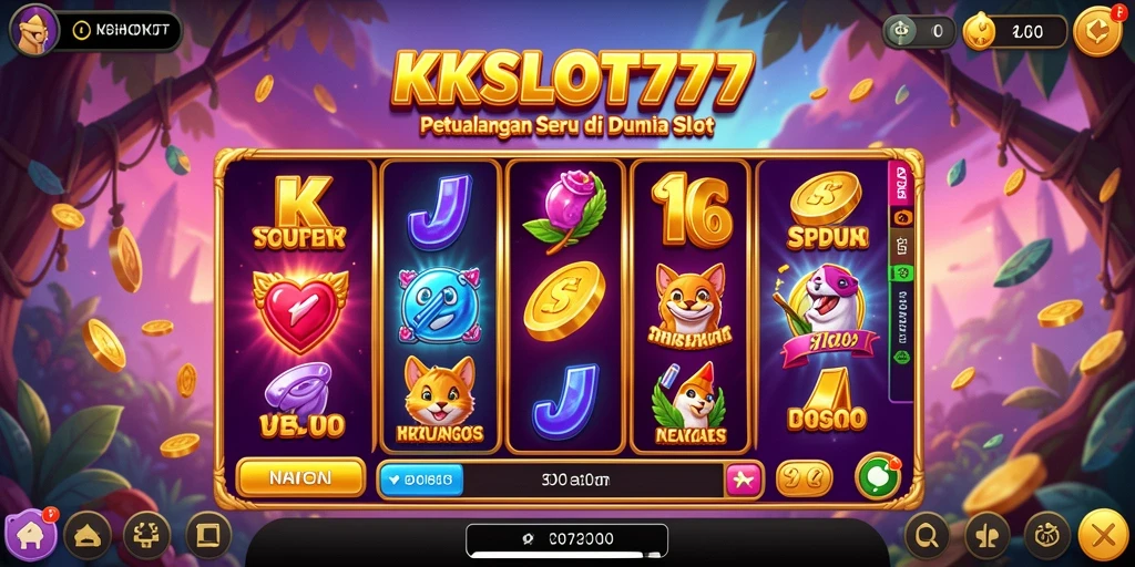 Tampilan gameplay KKSLOT777 yang penuh petualangan dan keseruan.