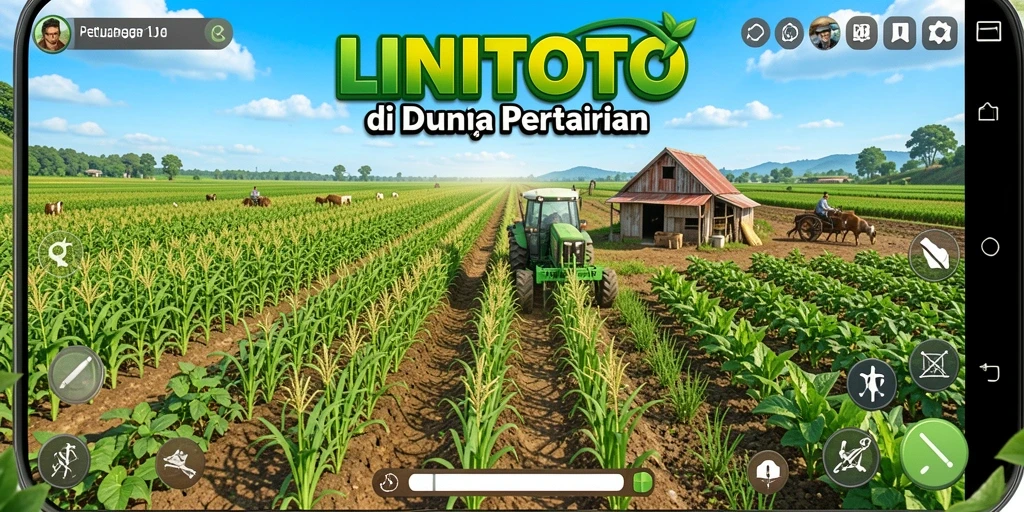 Tampilan gameplay LINITOTO yang menggembirakan dan penuh warna.