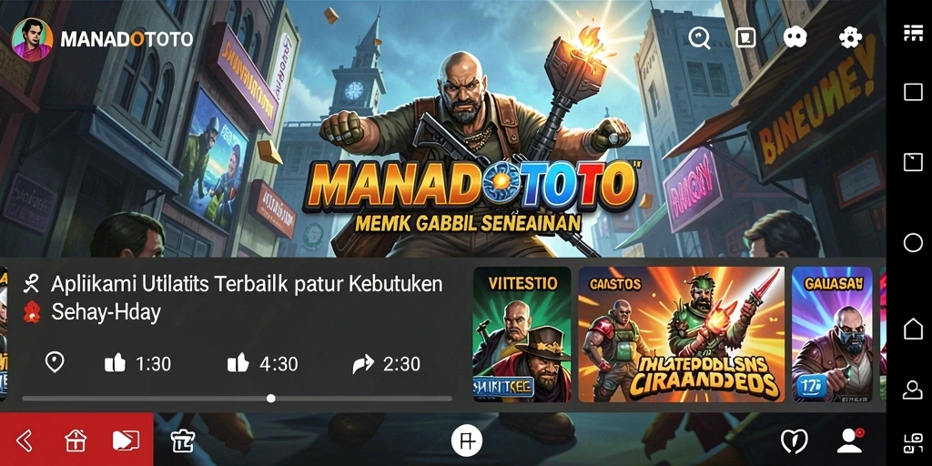 Tampilan utama <strong>MANADOTOTO</strong> yang sederhana dan mudah dipahami.