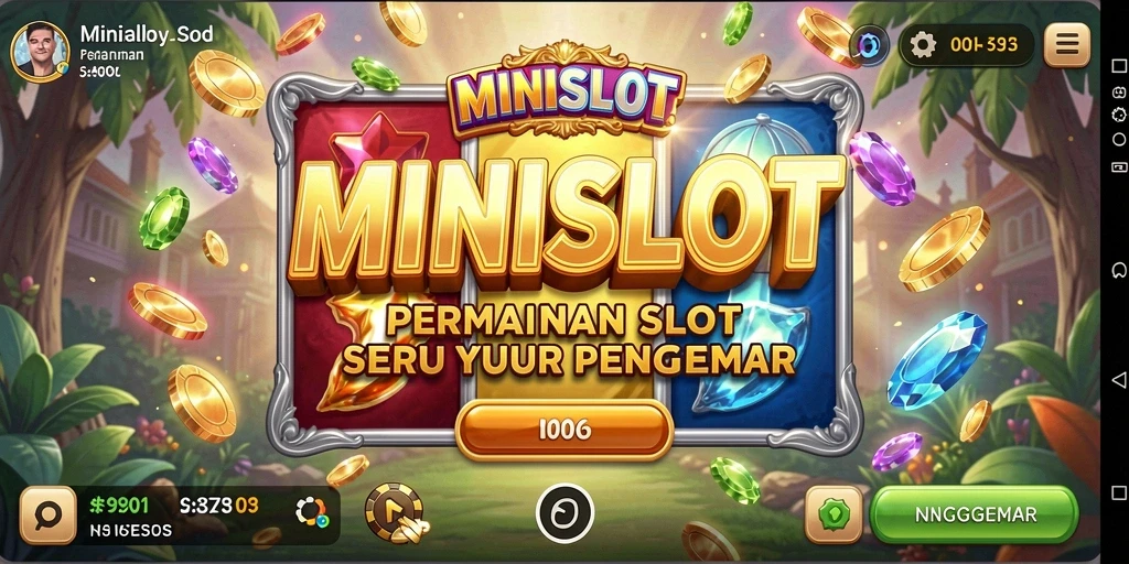 Tampilan gameplay MINISLOT yang menarik dan mengasyikkan.