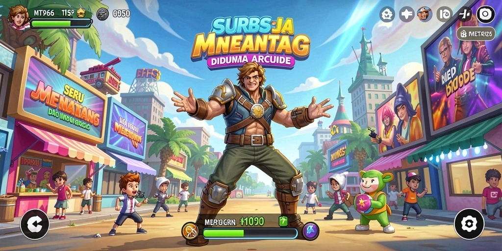 Screenshot gameplay MT966 menampilkan aksi seru dan menantang di dunia arcade.