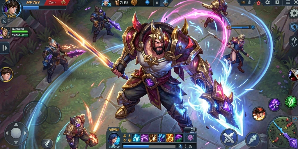 Gameplay MOBA yang seru dan mengasyikkan dengan grafis menawan.