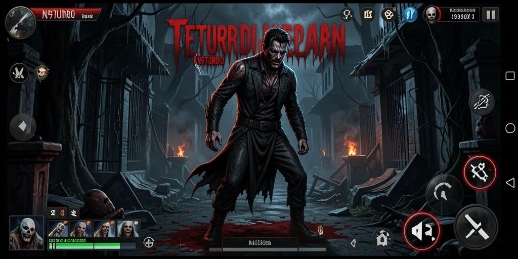 Gameplay menyeramkan N9TURBO di dunia kegelapan.