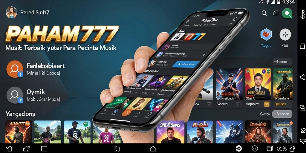 Tampilan gameplay PAHAM777 dengan berbagai fitur musik.