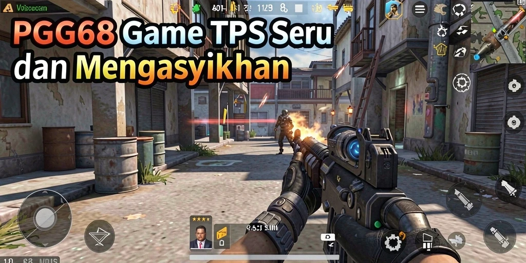 Tampilan gameplay seru PGG68 dengan aksi tembak-menembak penuh strategi.