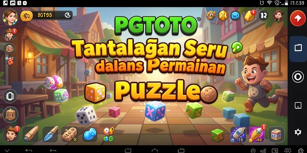 Tampilan gameplay puzzle yang menarik dan menantang di PGTOTO.