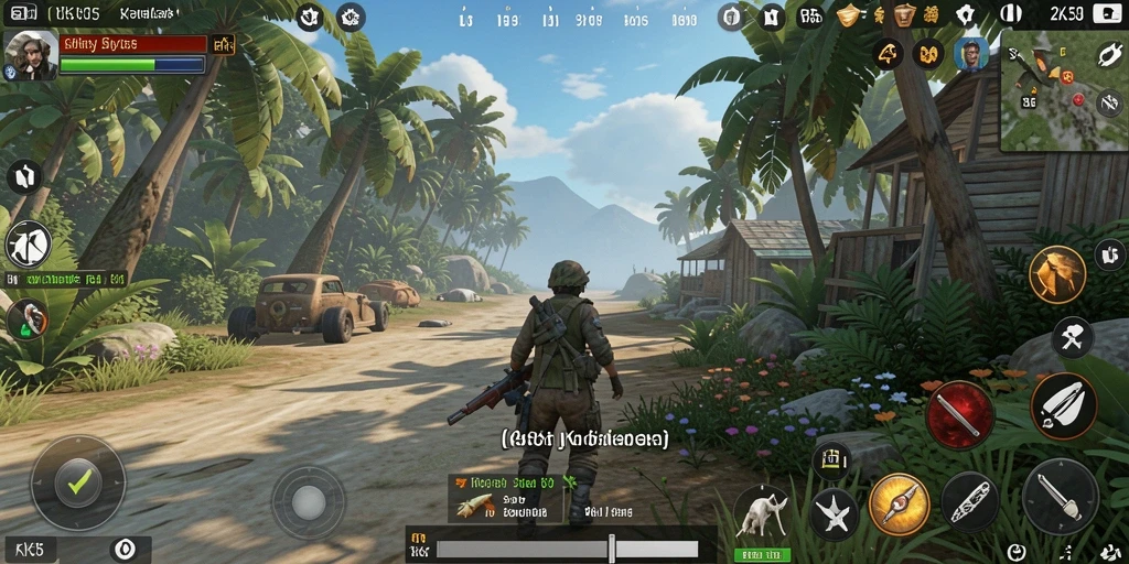 Gameplay RK55 yang menampilkan kehidupan sehari-hari.