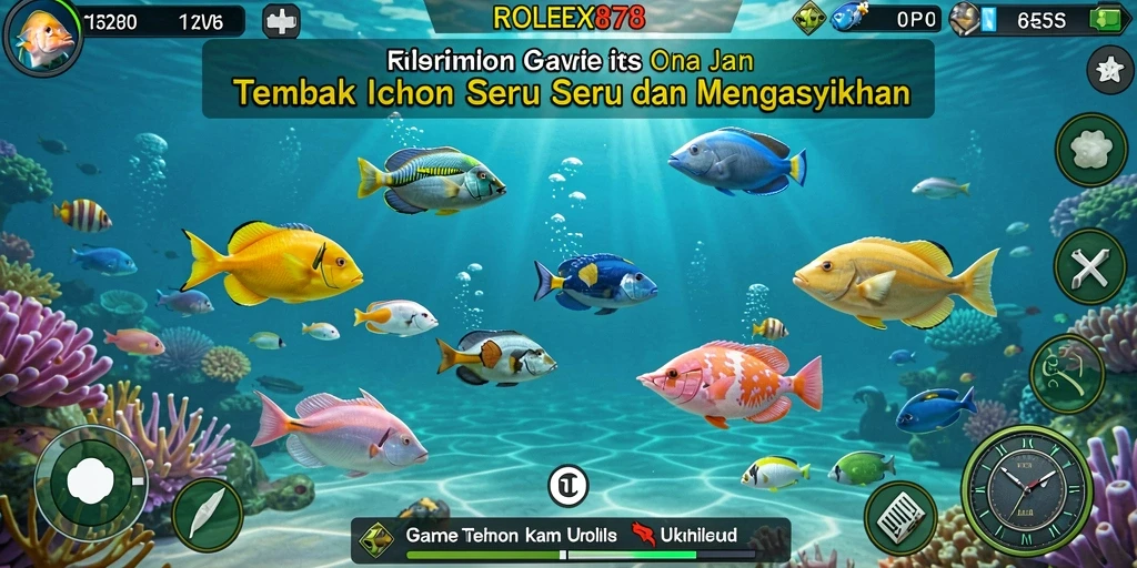 Gameplay Tembak Ikan seru di ROLEX878.