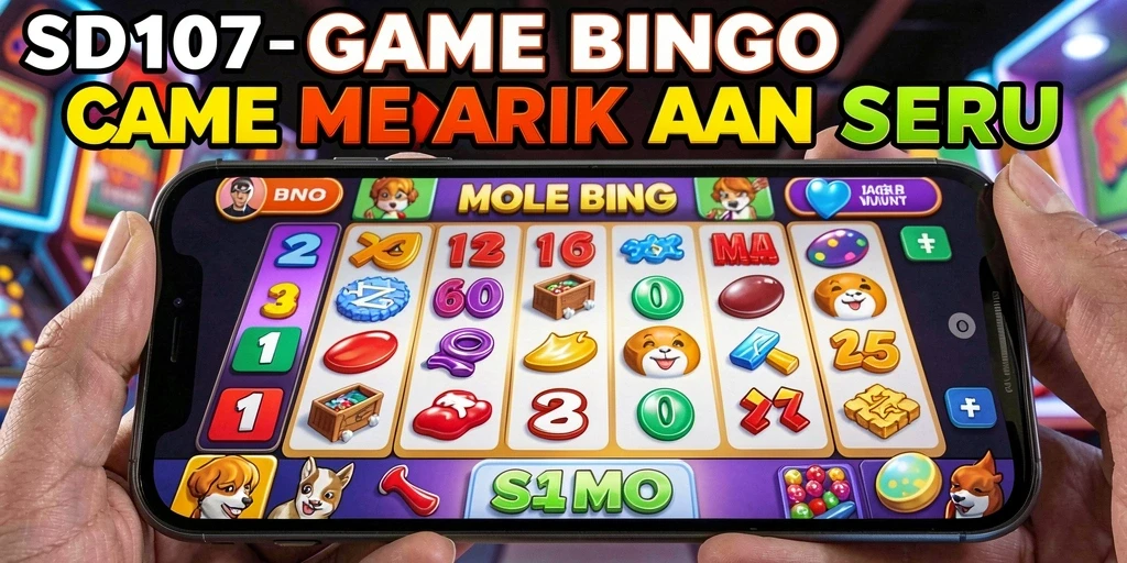 Screenshot gameplay SD107 yang menampilkan suasana bermain Bingo yang menyenangkan.