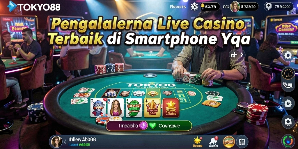 Tampilan gameplay TOKYO88 yang menarik dengan dealer langsung dan interaktif.
