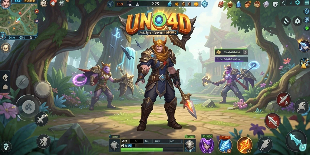 Tangkapan layar dari gameplay <strong>UNO4D</strong> yang menunjukkan aksi seru dalam dunia MMORPG.